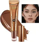 Contour Stick with Cushion Applicator,Liquid Contour Wand,Cream Contour Smooth,B