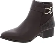 [Karen Scott] Womens Nadine Embossed Block Heel Ankle Boots