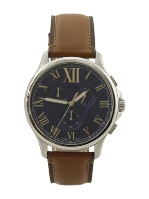 Fossil Men's Monty FS5640 FS/5640 Brown Leather Chronograph Analog Watch