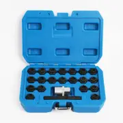 21 MM Socket Anti-theft Wheel Lock Lug Nut Key 1/2 In Drive Socket Set For BMW