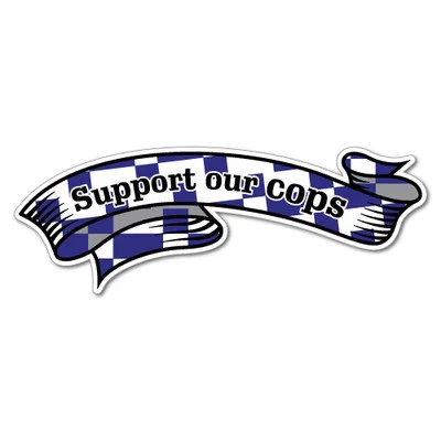Support Our Cops Sticker Aussie Car Flag 4x4 Funny Ute #5595EN