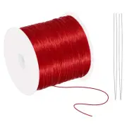 131-Yard Stretchy Bracelet String 0.8 mm Elastic String for Bracelets, Red