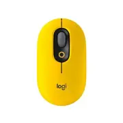 Logitech POP Mouse Blast Yellow Silent Wireless Mouse with Customization Feat...