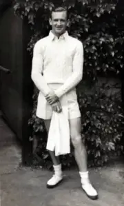 Sport Tennis Circa 1948 Australias Geoff Brown Old Photo