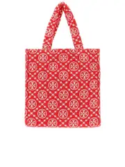 Tory Burch T Monogram Terry Tote Bag
