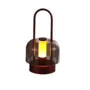 NNEDSZ Brown Portable Rechargeable LED Lantern - Touch Control, Adjustable Brigh