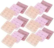 [ROMISBABA] Stainless Steel Bra Extender Hooks Bra Strap Clips Extension Buckle 18pcs Comfortable Fit for Women