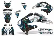 Dirt Bike Graphics Kit Decal Sticker Wrap For Honda CRF450R 2002-2004 ZOMBIE WHT