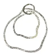 Designer Hammered Silver Loop Component Piece 10292