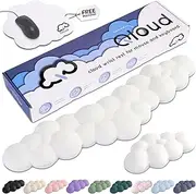 Create-ables Qloud Cloud Wrist Rest Keyboard Palm Desk Pad for Computer Gaming - Arm Rest - White