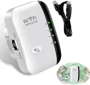 2024 Newest WiFi Extender, WiFi Extender Signal Booster Up to 3000sq.ft Wireless Internet Repeater Range Extender Long Range Amplifier with Ethernet Port connect 50 Devices 1-Tap Setup Access Point