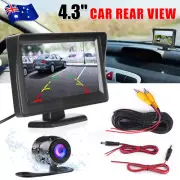Waterproof HD Car Reverse Camera Kit Monitor Night Vision Rear View Parking Cam