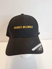Adidas Golf Heroes Alliance Black Strapback Hat OSFM
