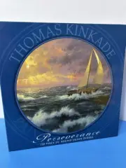 Thomas Kinkade Painter of Light 750 Pc Round Jigsaw Puzzle Perseverance Sailing