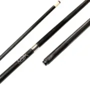 Grafex Graphite Pool 9 Ball Billiard Cue Supreme Black Multi-Weight 13mm Tip
