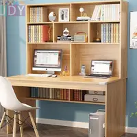在飛比找蝦皮商城精選優惠-實木寫字桌學生書桌家用小戶型書柜兒童學習電腦桌書架雙人書桌 
