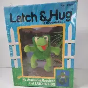 VTG Latch And Hug Huggables Inc Latch Hook Plush Frog Toy RARE SEALED #709
