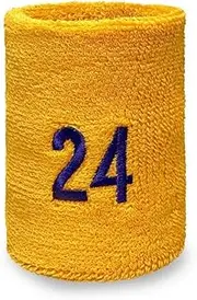 COUVER Basketball Star Sweatband with Players Number (1 Piece)