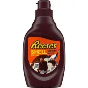 Reese's 7.5 oz Chocolate & Peanut Butter Shell Topping USA (48) Only