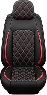QIOZO ar Seat Covers Universal Full Set for Renault Arkana Twingo Z.E. Duster Detour Latitude EZ-PRO Kadjar Captur Auto Parts/Waterproof/black red