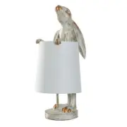 StyleCraft Desk Lamp White Washed Light Copper Rabbit Traditional Plug-In 1-Bulb