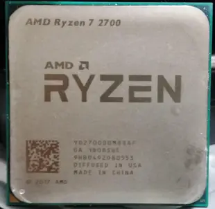 { { 電腦水水的店 }~ AMD  Ryzen  7  2700處理器 CPU /二手品/直購價 $3500 請自取