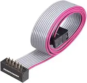 XYWHPGV IDC Wire Flat Cable FC/FD Connector A-type 10Pins 2.54mm Pitch 0.5m Length Gray(3a3c2 9119f 35890 6eb8e 050a4 29360