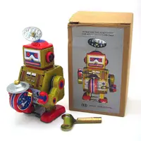 在飛比找蝦皮購物優惠-MS409鐵皮打鼓機器人 成人收藏玩具 創意禮品 鐵皮玩具