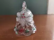 Mikasa Holiday Bloom Christmas Bell Poinsettia Red Green New in Box