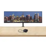 HP V24i G5 Monitor, 2-Pack Bundle + Stand, USB-C Dock