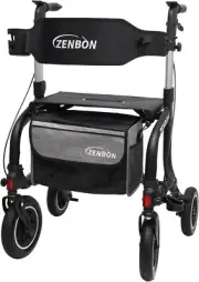 Rollator Walker for Adults Foldable Rolling Walker with Seat 330 lbs Cap