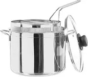 Inoxpran 541244 Inoxdual Pasta Cooker with 2 Baskets and Lid, Stainless Steel, 24 cm