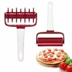 2Pcs Pizza Dough Roller and Docker Set, Pastry Pizza Pie Roller Rolling Pin