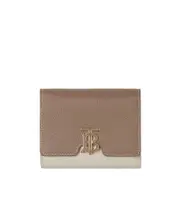 Tri-tone grained-effect wallet One size Brown