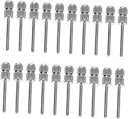 Vaguelly Replacement Nail Drill Heads 20pcs Sand Ring Bearings Manicure Drill Bits for Nail Art and Spa Use