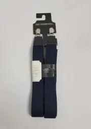 Suspenders Kohl's Get Essential 1" Suspenders Clip Style Navy Fits Sizes S-XL