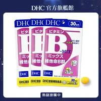 在飛比找PChome24h購物優惠-《DHC》維他命B群(30日份/60粒) (三入組)