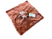 Carters Child of Mine Brown Fox Baby Lovey Soft Plush Security Blanket 12×12 in