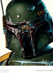 Star Wars: Return of the Jedi Boba Fett Giclee Canvas Art Print SIGNED 22x27 NEW