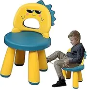Kid Step Stool, Kids Bathroom Stool, Dinosaur Child Chair Full Backrest, Non-Slip Pad, Toughness for Classroom Kindergarten Pluvo