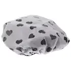 Shower Cap Women Reusable Bath Cap Large Shower Cap Heart Shaped Printed Shower