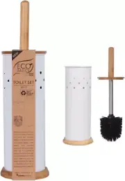 White Magic Toilet Set, Toilet Brush for Bathroom Cleaning (White)