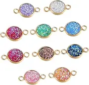 [CIMAXIC] 10pcs Handmade Accessories Gold Letter Beads Hanging Pendant Gold Necklace Women Necklaces for Women Gold Beads Macrame Cord Beads for Bracelets Charms Charm Bracelet Jewelry