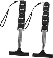 LOORGVEL 2pcs Car Rearview Mirror Wiper Retractable Windshield Squeegee for Car Mini Window Squeegee Mirror Cleaner Car Windshield