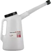 Lubemate 2L Plastic Measuring Jug w/ Flexible Spout
