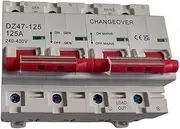 Power to Generator Switch | 240V-400V/50Hz Single-Phase Generator Transfer Switch | 4-Rod Changeover Switch DIN Rail Mounted,Transfer Switch, (80A)