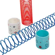 Patriotic Mini Magic Springs, Fourth of July, Toys, 12 Pieces