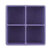 Cube Silicone Ice Tray, Purple, Set of 2