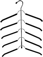 L.T. Williams 5 Tier Shirt Black PK1 EVA Non-Slip Hanger