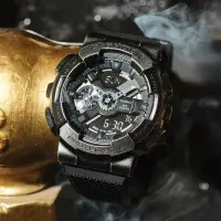 在飛比找Yahoo奇摩購物中心優惠-CASIO 卡西歐 G-SHOCK 工業風仿舊金屬雙顯手錶 